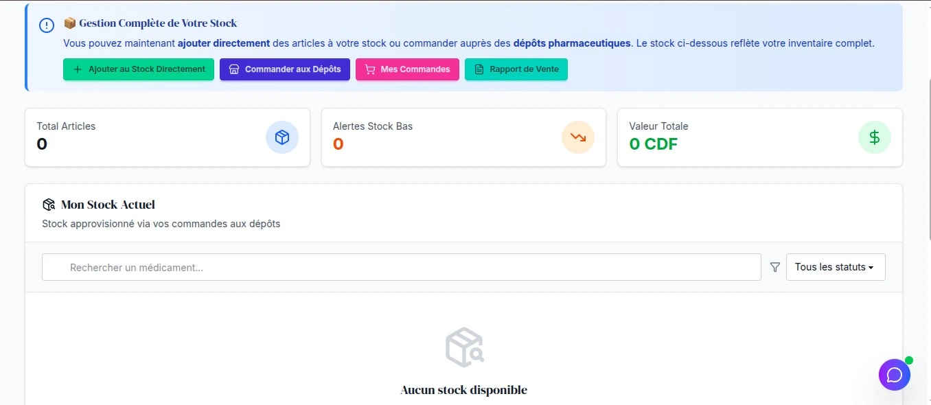 Tableau de bord MapSanté Pro